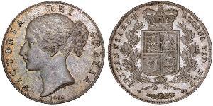 1 Crown Vereinigtes Königreich von Großbritannien und Irland (1801-1922) Silber Victoria (1819 - 1901)