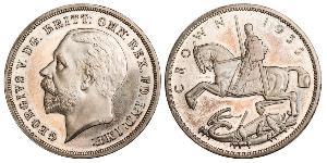 1 Crown Vereinigtes Königreich von Großbritannien und Irland (1801-1922) Silber George V (1865-1936)