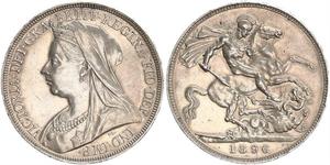 1 Crown Vereinigtes Königreich von Großbritannien und Irland (1801-1922) Silber Victoria (1819 - 1901)