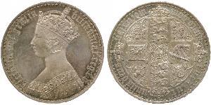 1 Crown Vereinigtes Königreich von Großbritannien und Irland (1801-1922) Silber Victoria (1819 - 1901)