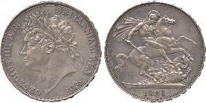 1 Crown Vereinigtes Königreich von Großbritannien und Irland (1801-1922) Silber Georg IV (1762-1830)