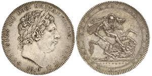 1 Crown Vereinigtes Königreich von Großbritannien und Irland (1801-1922) Silber Georg III (1738-1820)