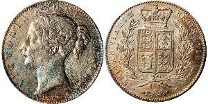 1 Crown Vereinigtes Königreich von Großbritannien und Irland (1801-1922) Silber Victoria (1819 - 1901)