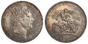 1 Crown Vereinigtes Königreich von Großbritannien und Irland (1801-1922) Silber Georg III (1738-1820)