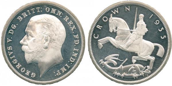 1 Crown Vereinigtes Königreich von Großbritannien und Irland (1801-1922) Silber George V (1865-1936)