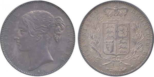 1 Crown Vereinigtes Königreich von Großbritannien und Irland (1801-1922) Silber Victoria (1819 - 1901)