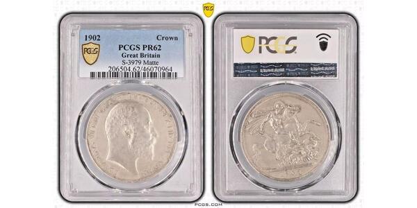 1 Crown Vereinigtes Königreich von Großbritannien und Irland (1801-1922) Silber Eduard VII (1841-1910)