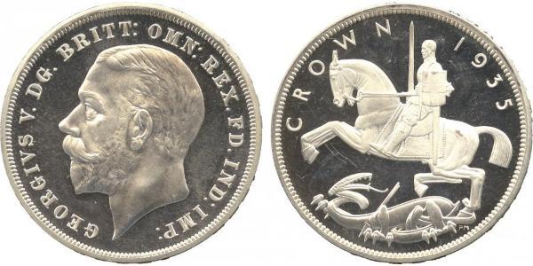 1 Crown Vereinigtes Königreich von Großbritannien und Irland (1801-1922) Silber George V (1865-1936)