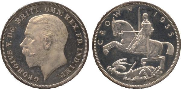 1 Crown Vereinigtes Königreich von Großbritannien und Irland (1801-1922) Silber George V (1865-1936)