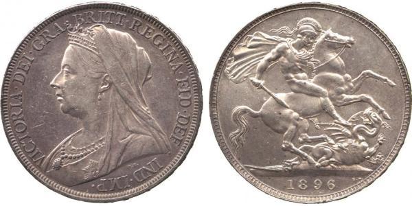 1 Crown Vereinigtes Königreich von Großbritannien und Irland (1801-1922) Silber Victoria (1819 - 1901)