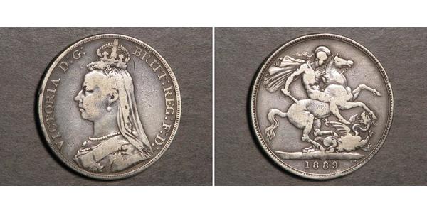 1 Crown Vereinigtes Königreich von Großbritannien und Irland (1801-1922) Silber Victoria (1819 - 1901)