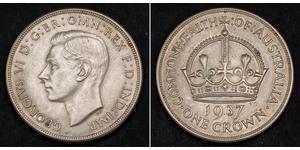 1 Crown Australia (1788 - 1939) Silver George VI (1895-1952)