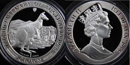 1 Crown Australia (1939 - ) Silver Elizabeth II (1926-2022)