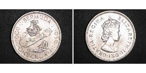 1 Crown Bermuda Silver Elizabeth II (1926-2022)