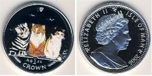 1 Crown Isle of Man Silver 