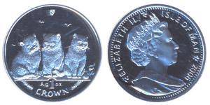 1 Crown Isle of Man Silver 