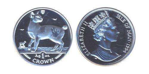 1 Crown Isle of Man Silver 