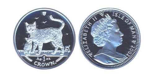 1 Crown Isle of Man Silver 