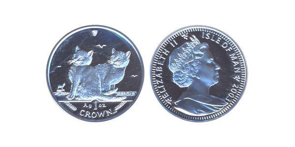 1 Crown Isle of Man Silver 