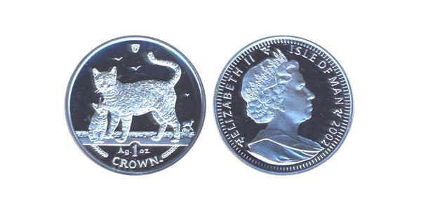1 Crown Isle of Man Silver 