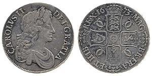 1 Crown Kingdom of England (927-1649,1660-1707) Silver Charles II (1630-1685)