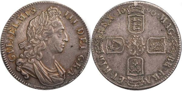 1 Crown Kingdom of England (927-1649,1660-1707) Silver William III (1650-1702)