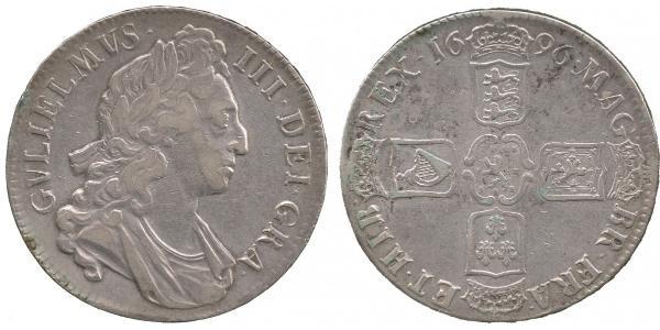 1 Crown Kingdom of England (927-1649,1660-1707) Silver William III (1650-1702)