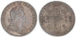 1 Crown Kingdom of Great Britain (1707-1801) Silver George I (1660-1727)