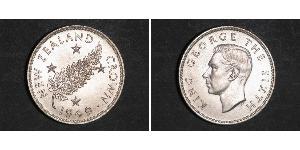 1 Crown New Zealand Silver George VI (1895-1952)