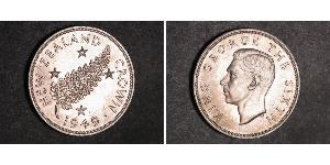 1 Crown New Zealand Silver George VI (1895-1952)