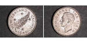 1 Crown New Zealand Silver George VI (1895-1952)