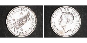 1 Crown New Zealand Silver George VI (1895-1952)