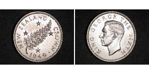 1 Crown New Zealand Silver George VI (1895-1952)