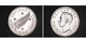 1 Crown New Zealand Silver George VI (1895-1952)