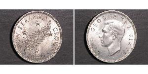 1 Crown New Zealand Silver George VI (1895-1952)