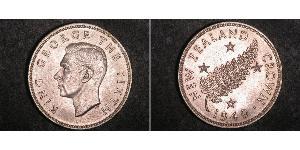 1 Crown New Zealand Silver George VI (1895-1952)