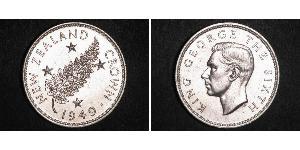 1 Crown New Zealand Silver George VI (1895-1952)