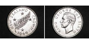 1 Crown New Zealand Silver George VI (1895-1952)