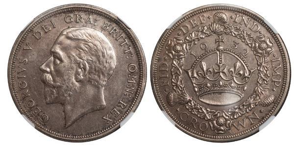 1 Crown United Kingdom (1922-) Silver George V of the United Kingdom (1865-1936)