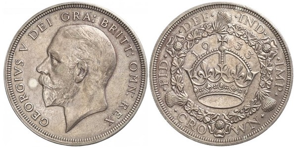 1 Crown United Kingdom (1922-) Silver George V of the United Kingdom (1865-1936)