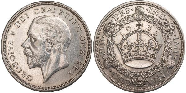 1 Crown United Kingdom (1922-) Silver George V of the United Kingdom (1865-1936)