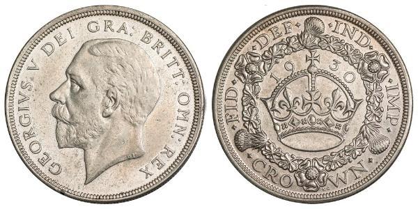 1 Crown United Kingdom (1922-) Silver George V of the United Kingdom (1865-1936)