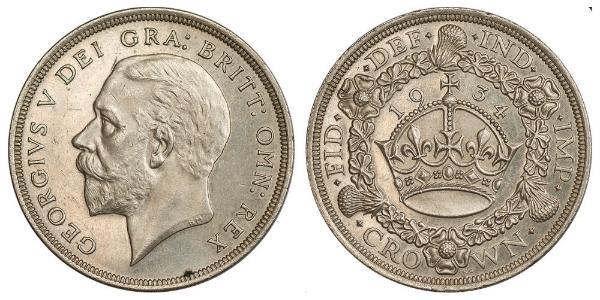 1 Crown United Kingdom (1922-) Silver George V of the United Kingdom (1865-1936)