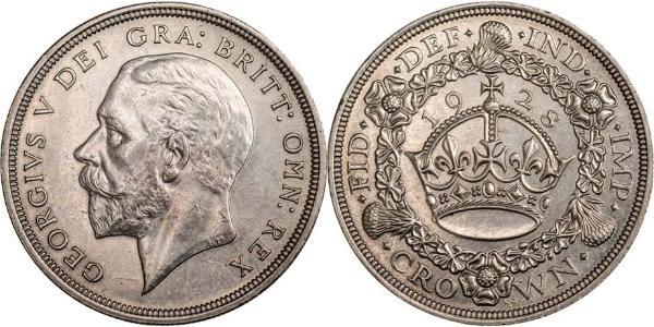 1 Crown United Kingdom (1922-) Silver George V of the United Kingdom (1865-1936)