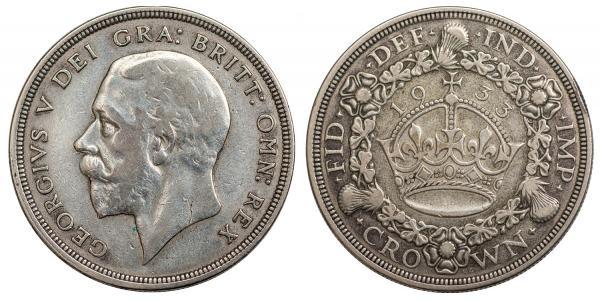 1 Crown United Kingdom (1922-) Silver George V of the United Kingdom (1865-1936)