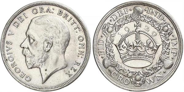 1 Crown United Kingdom (1922-) Silver George V of the United Kingdom (1865-1936)