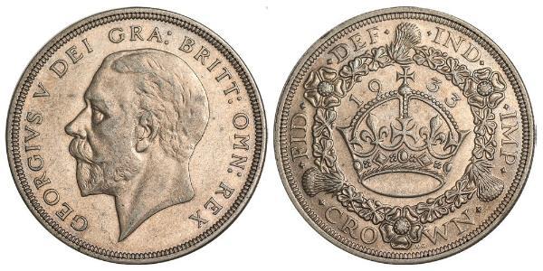 1 Crown United Kingdom (1922-) Silver George V of the United Kingdom (1865-1936)