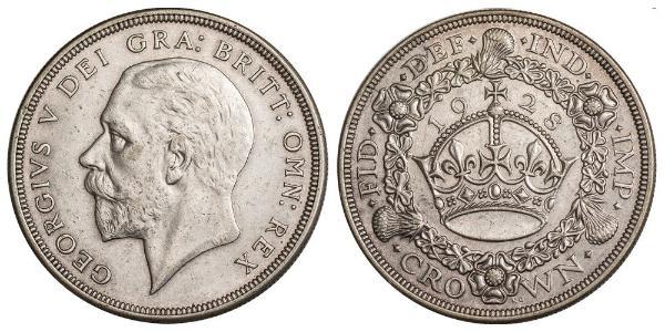 1 Crown United Kingdom (1922-) Silver George V of the United Kingdom (1865-1936)