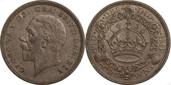 1 Crown United Kingdom (1922-) Silver George V of the United Kingdom (1865-1936)
