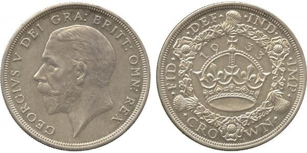 1 Crown United Kingdom (1922-) Silver George V of the United Kingdom (1865-1936)